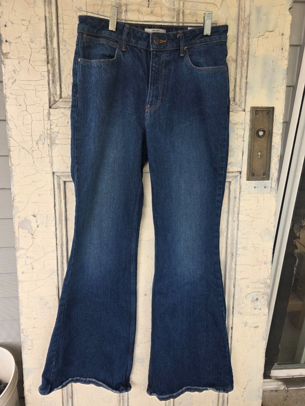 Wrangler Womens High Rise Fierce Flare 28x32 Jeans Retro Embroidered Pockets - Picture 5 of 12